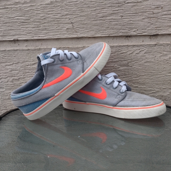 Nike Stefan Janoski Wolf Grey Hot Lava Canvas 6548 - Picture 9 of 12